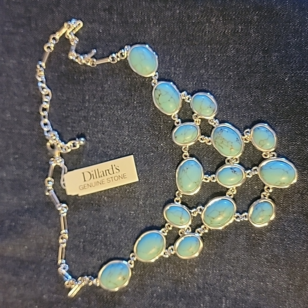 Dillards genuine stone necklace